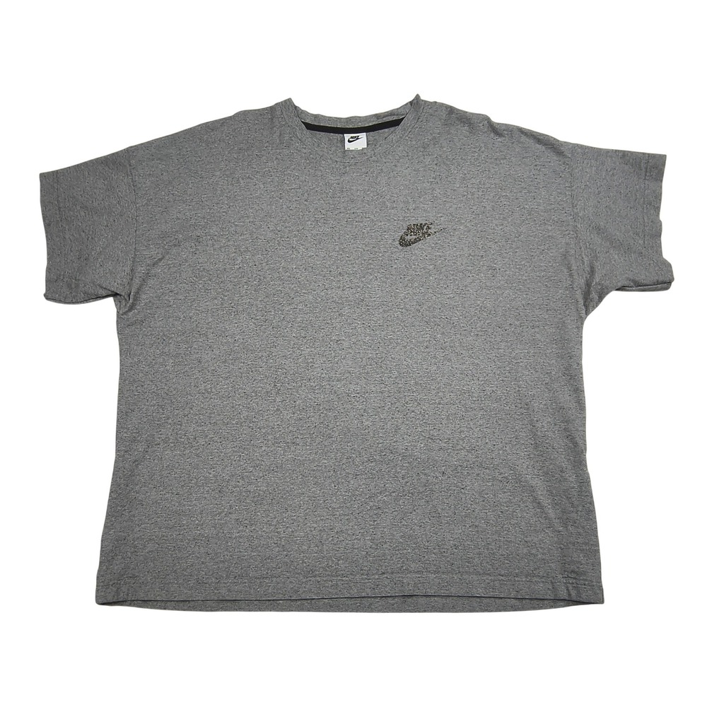 Nike Mens XXL Gray Move To Zero Grind Logo Short Sleeve T-Shirt Heathered